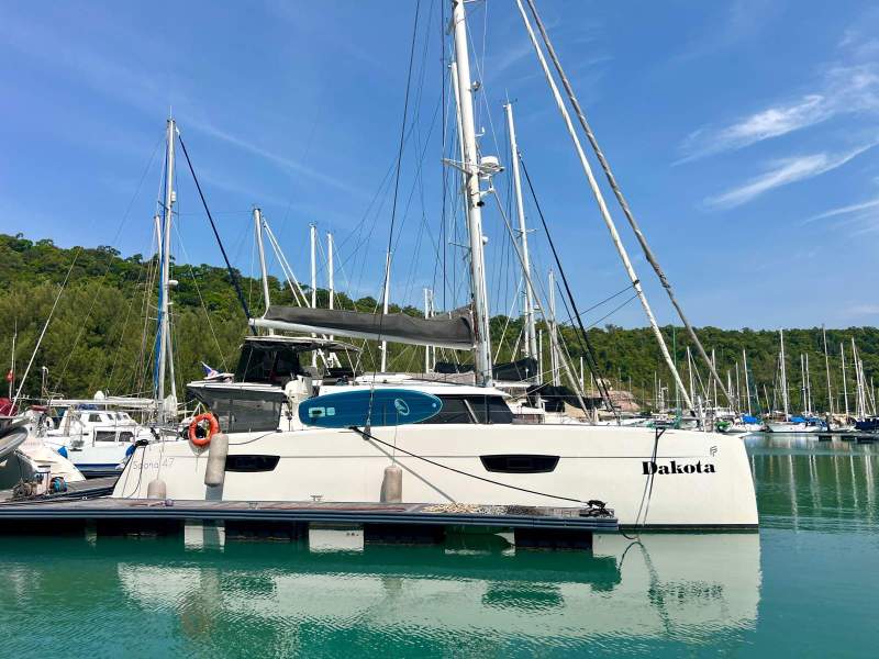 Fountaine Pajot Saona 47 for sale by Seaspray Yacht Sales, Langkawi.