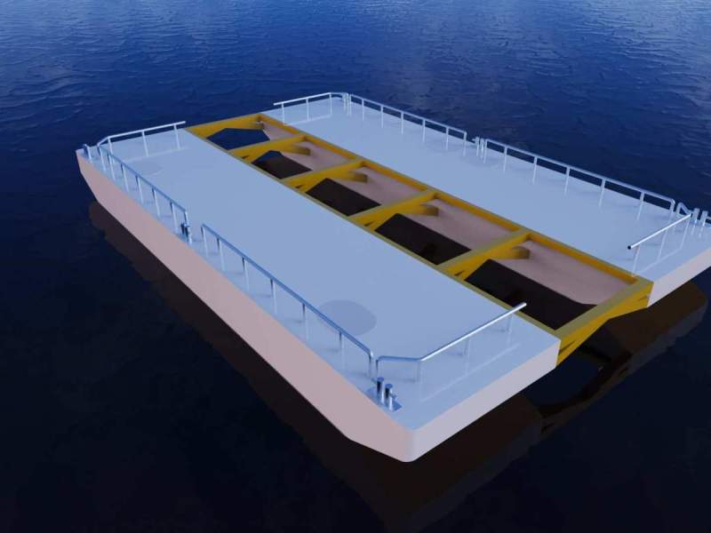 Stalwart Marine Barge - Deck Barge 9.9 x 4.6 - 2m bridge