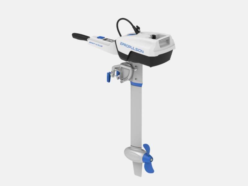 AS NEW EPropulsion Spirit 1.0 Plus Electric Outboard, Battery & Carry Bags