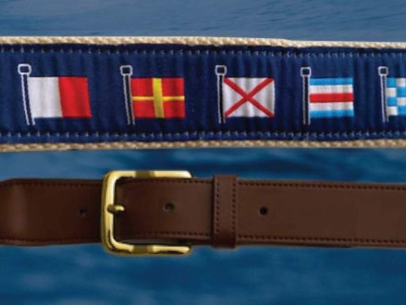 NAUTICAL CODE FLAG BELTS MEN AND WOMEN